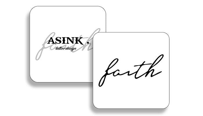 Надпис: Faith