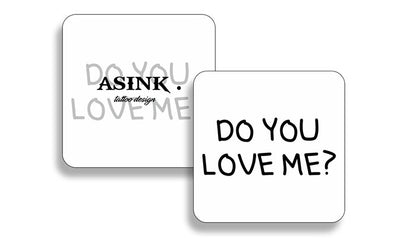 Надпис: Do you love me
