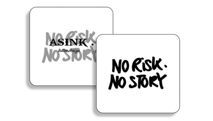 Надпис - no risk no story (mini)