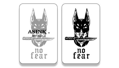 Доберман - No Fear временна татуировка